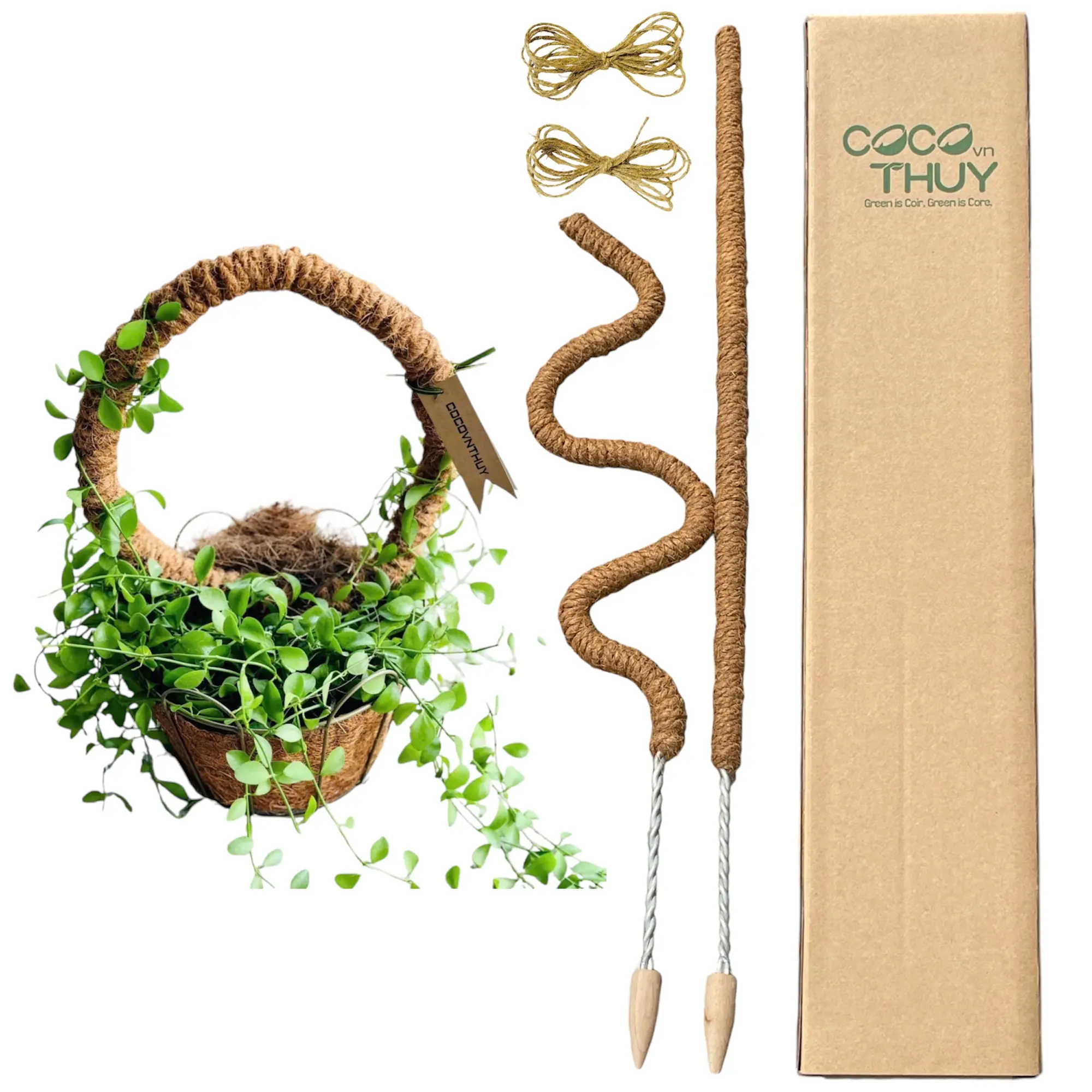 Sơ dừa làm vườn 